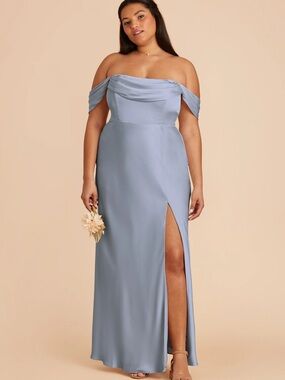 Birdy Grey Mia Satin Dusty Blue